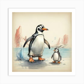 Penguins 16 Art Print