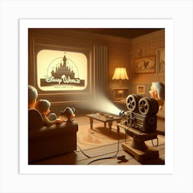 Vintage Home Movies 9 Art Print