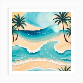 Beach Scene Art Print