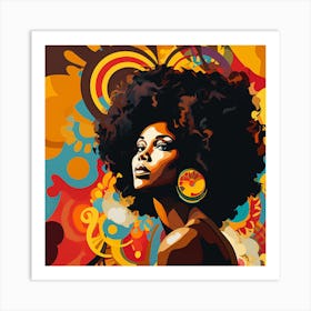 Afro Girl 36 Art Print