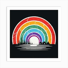 Rainbow Canvas Print Art Print