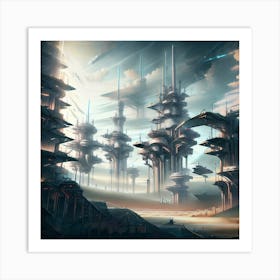 Futuristic City Art Print