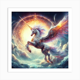 Unicorn In The Sky Art Print