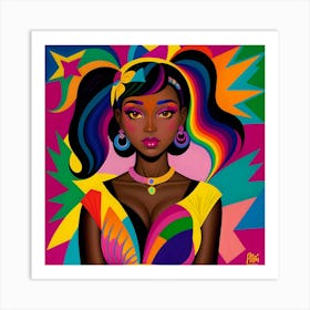 Rainbow Woman Art Print