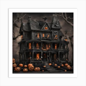 Haunted House Art Print