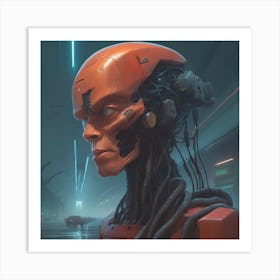 Cybernetic Man Art Print