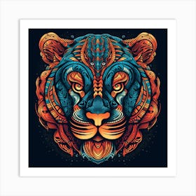 Tiger Head 1 Art Print