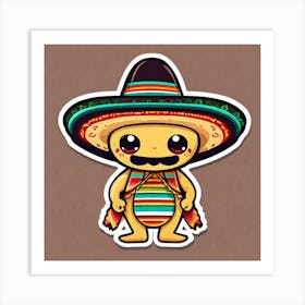 Mexican Teddy Bear Art Print