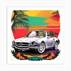 Mercedes-Benz Sl Art Print