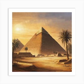 Pyramids Of Giza 1 Art Print