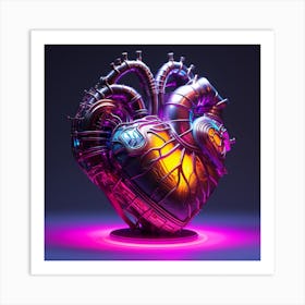 Heart Of Technology 3 Art Print