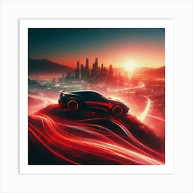 Black and red Art Print