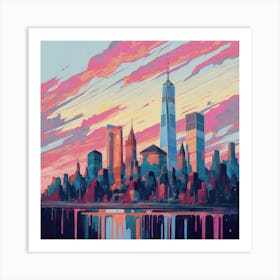 New York City Skyline Art Print