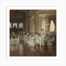 Ballerinas In The Ballroom Art Print