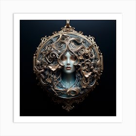 Csgboss Uhd Intricate Portrayal Of A A Maiden Emerging From An Art Print