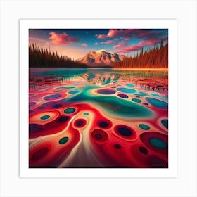 Lake Of The Bubbles Art Print