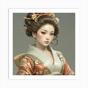 Creative Geisha Artwork 21 Art Print