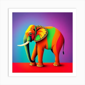 Elephant - Elephant Stock Videos & Royalty-Free Footage Art Print