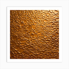 Gold Textured Glass Art Print