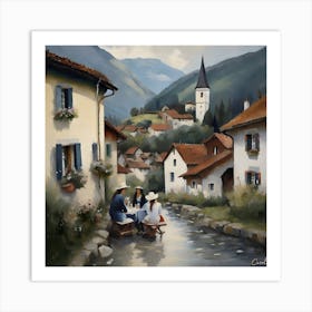 Sunny Morning In Switzerland Art Print