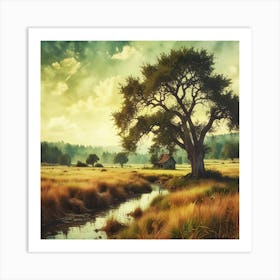 Landscape Painting 3 Art Print