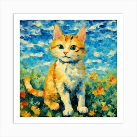 Orange Tabby Cat Art Print