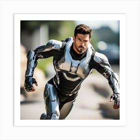 Man In A Robot Suit Art Print