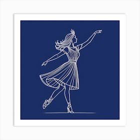 Dancer In A Dress Art Print