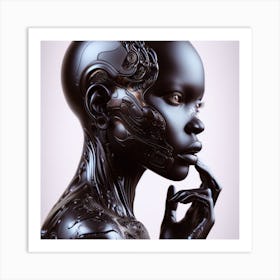 Futuristic Woman 10 Art Print