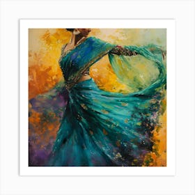 Indian Dancer 1 Art Print