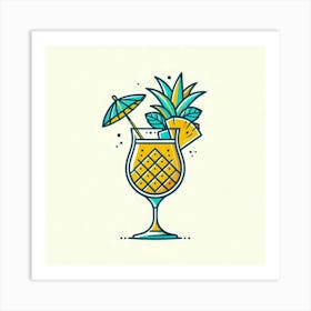 Tropical cocktail 3 Art Print