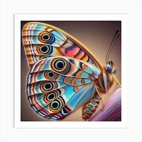 Footprint Butterfly Art Art Print