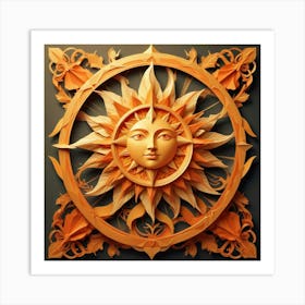 Sun In A Frame Art Print