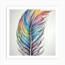 Feather Feather Feather 23 Art Print