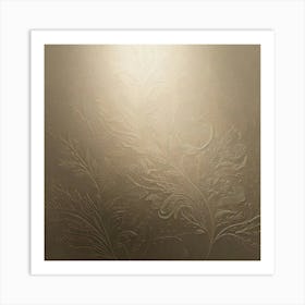 Gold Leaf Wallpaper Art Print