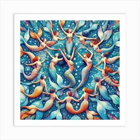 Mermaids Art Print