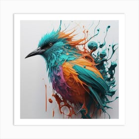 Colorful Bird Art Print