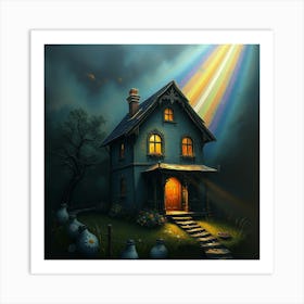 House In The Sky Art Print