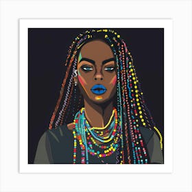 Afro Girl 36 Art Print