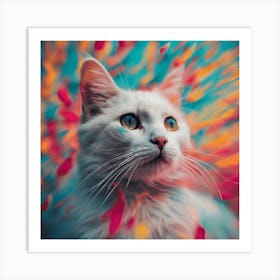 Abstract Cat Photography Stock Videos & Royalty-Free Footage Art Print