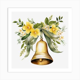 Bell With Flowers 6 Art Print