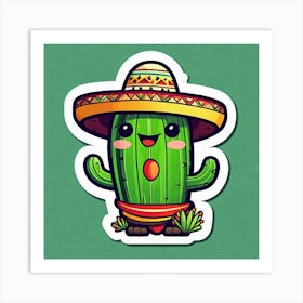 Cactus Sticker 13 Art Print