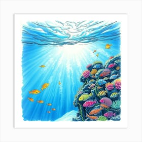 Under The Sea 5 Art Print