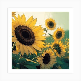 Sunflowers Art Print