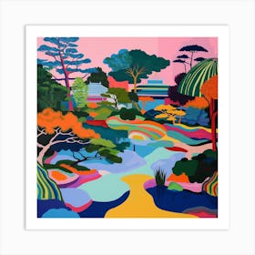 Colourful Gardens Rikugien Gardens Japan 1 Art Print