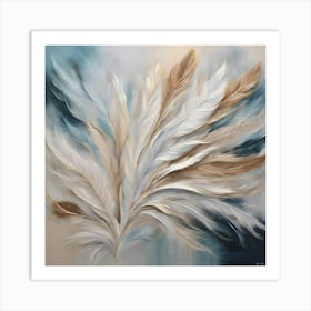 Feathered Layers 3 Art Print