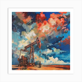 Oil Pump Art Print