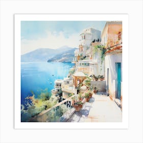 Monet's Mirage: Mediterranean Moods Art Print