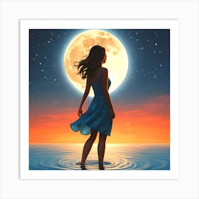 Full Moon Art Print