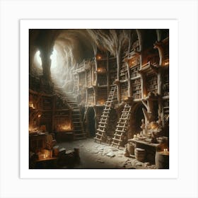 The Hermit's Library Art Print